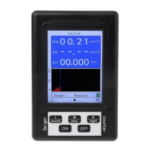 Upgraded Geiger Counter Nuclear Radiation Detector Personal Dosimeter Marble Detector Nuclear Radiation Tester with Display Screen