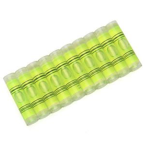 10pcs 9x40mm Cylindrical Bubble Spirit Level Set For Professional Measuring And Normal Use