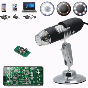 DANIU HD 2.0MP 1000X 3 IN 1 USB Android Type-c Microscope Stereo Electronic Digital Microscope 1920*1080P Resolution For Mac Andro