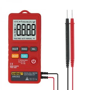 ANENG AN302 True RMS 8000 Counts Push-button Card Digital Multimeter  AC/DC Tester