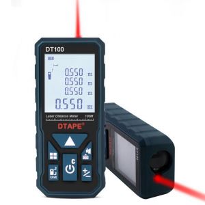 DTAPE DT50 DT80 DT100 DT120 2.0 Inch Backlight LCD Screen Digital Laser Rangefinder Distance Meter Single Continuous Area/Volume/P