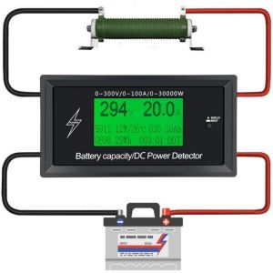 shopping כלי מדידה 100A 300V DC Energy Meter Energy Monitoring 8 in 1 Measurement Voltage + Current + Power + Battery Capacity + Impedance + Temperat