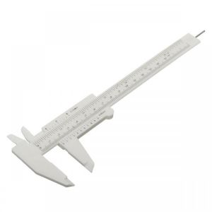 shopping כלי מדידה 150mm Measure Plastic Vernier Caliper Ruler for Permanent Makeup Tattoo Eyebrow Tool