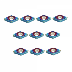 Drillpro 10pcs HRC45 Blue Nano DCMT070204 YBC251 Carbide Insert for SDJCR/SDNCN/SDQCR Turning Tool
