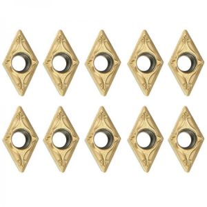 10Pcs DCMT070204 US735 DCMT21.51 Carbide Inserts for Lathe Turning Tool