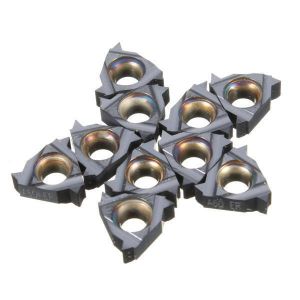 10pcs 11ER A60 Carbide Inserts External Thread Turning Tool Holder Inserts External CNC Blade