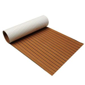 240cm x 90cm x 5mm EVA Foam Teak Sheet Boat Yacht Synthetic Teak Decking With Glue