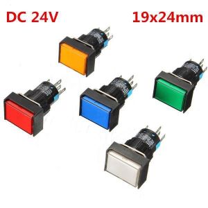 shopping כלים מכאניים DC 24V Push Button Self-reset Momentary Switch LED Light