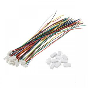 Excellway&reg; Mini Micro JST 1.5mm ZH 6-Pin Connector Plug and Wires Cables 15cm 10 Set