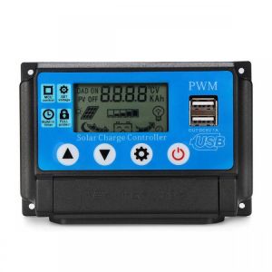 PWM 60A 12/24V Auto Adapt LCD Solar Charge Controller Battery Regulator Adjustable Parameter