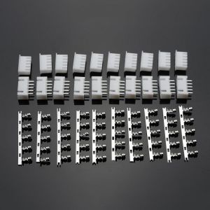 Excellway&reg; 10sets of 4S 5Pin 2.54mm Lipo Balance Connector Plug Diy Housing Model Kit