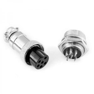 GX16-6 16mm 6 Pin Male &amp; Female Wire Panel Connector Aviation Connector Socket Plug