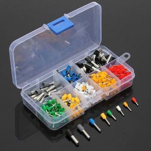Excellway&reg; CT01 400Pcs Wire Copper Crimp Connector Insulated Cord Pin End Terminals