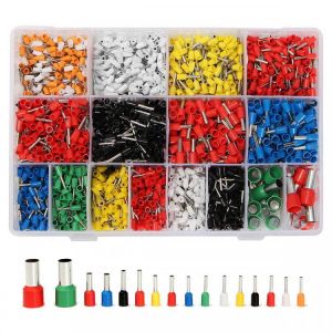 Excellway&reg; CT06 2120Pcs Wire Copper Crimp Insulated Cord Pin End Terminal 22 to 5 AWG