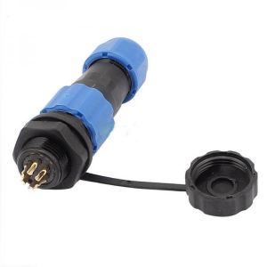 Excellway&reg; SD16 16mm 6 Pin Waterproof Cable Wire Docking Plastic Aviation Connector Plug IP68