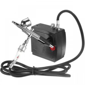 AC100-240V Airbrush Spray Gun Air Compressor Kit Tattoo Manicure Craft Cake Spray Model Air Brush Nail Tool Set