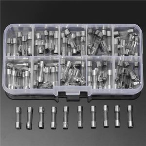 Excellway&reg; FT01 100Pcs 5x20mm Quick Blow Glass Tube Fuse Assorted Kits 0.25 - 6A