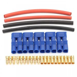 5 Pairs EC3 Connectors Lipo Battery Connector &amp; Heat Shrink