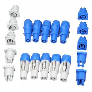 10 set  Neutrik PowerCON Type A NAC3FCA+NAC3MPA-1 Chassis Plug Panel Adapter