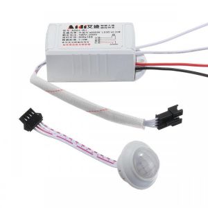Excellway&reg; AC 220V IR LED Strip PIR Body Infrared Motion Sensor Switch Automatic Light Switch