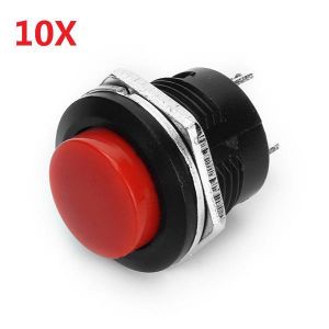 shopping ציוד חשמל Wendao R13-507 125V 6A 16mm No Lock Self-reset Switch Push Button OFF/ON 10pcs