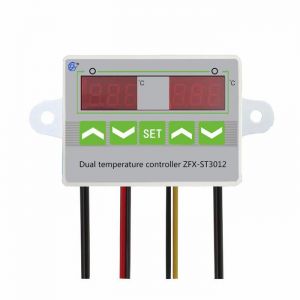 AC 110V-220V 12V 24V Digital LED Dual Thermometer Temperature Controller Thermostat Incubator