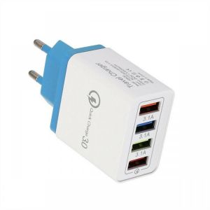 QC3.0 4Ports USB Charger Adapter USB Travel Wall Charger Adapter