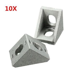 shopping ציוד לבית Suleve&trade; AJ20 Aluminium Angle Corner Joint 20x20mm Right Angle Bracket Furniture Fittings 10pcs