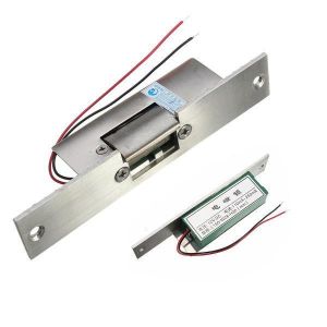 Door Electric Strike Lock  Fail Safe NO Narrow-type Electronic Control 12V DC