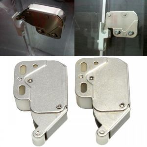 2pcs Mini Tip Catch Spring Loaded Cupboard Caravan Door Cabinet Boat Latch Lock
