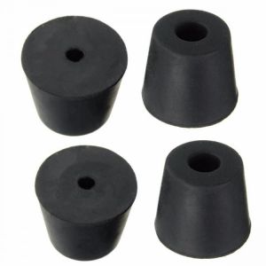 4Pcs Black 20&times;15&times;17mm Chair Table Leg Recessed Rubber Feet Pads Rubber Protector