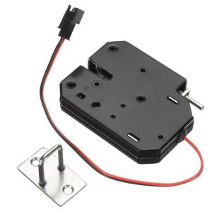 K01 12V DC 2A Electric Magnetic Intelligent Cabinet Door Lock Fail Secure with Manual Unlock Handle