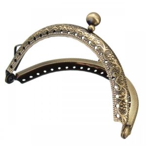 8.5cm x 6.5cm Metal Purse Bag Frame Kiss Clasp Lock Wallet Clip DIY Craft Decorations