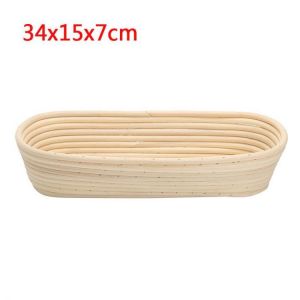 shopping ציוד לבית Long Oval Banneton Bread Dough Proofing Rattan Brotform Storage Baskets Loaf Proving Rising 4 Sizes