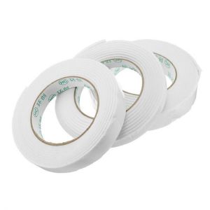 shopping ציוד הדבקה ואיטום 3m Long White PE Foam Double Sided Tape Strong Adhesive Sponge Mounting Tape 3 Widths