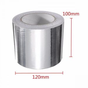 50m Aluminum Foil Conductive Tape EMI Shielding Duct Insulation Self Adhesive Tape 3 Widths
