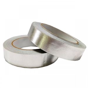 50M 2" Fiberglass Aluminium Foil Tape Self Adhesive Reinforced Heat Shield
