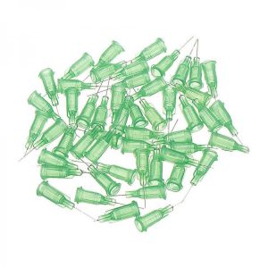 50Pcs/Set 1/2&#039;&#039; Blunt Tip Dispensing Needle w/ Clear Protector for Syringe Refilling and Measuring Liquid Industrial Glu