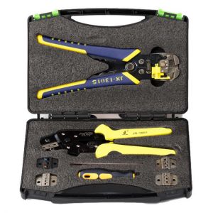 Paron&reg; JX-D5301 Multifunctional Ratchet Crimping Tool Wire Strippers Terminals Pliers Kit