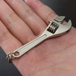 Creative Mini Tool Model Wrench Spanner Key Chain Ring