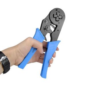 LXC8 16-4 12-6AWG 4-16MM&sup2; Mini Self-adjustable Cord End Wire Ferrules Terminals Crimping Pliers Tools
