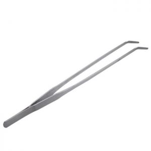Stainless Steel Aquarium Long Straight Tweezer Aquatic Shrimp Reef Plant Grass Straight/Curved Tweezers
