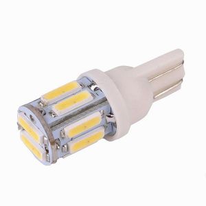 T10 W5W 7020 10SMD Car White LED Turn Door Brake Side Maker Light Bulb