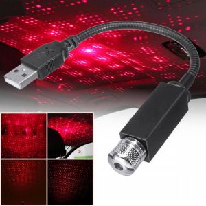 shopping אורות לרכב LED Car Interior Atmosphere Ceiling Night Star Light Lamp Flexible Pipe Roof Decoration USB Port