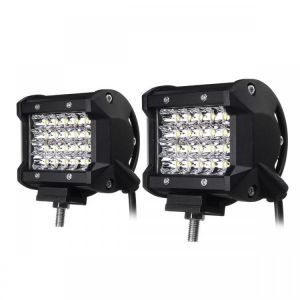 4Inch LED Work Light Bar Spot Beam Fog Lamp 10-30V 72W White 2PCS for Offroad SUV Truck