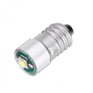 shopping אורות לרכב E10 3W LED Flashlight Replacement Bulb Torch Light DC 3-18V White 1PCS