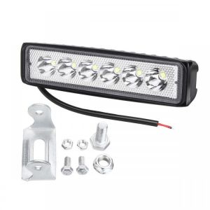 shopping אורות לרכב 18W 12/24V IP65 Car LED Spot Work Light Flood Lamp Off-road Truck ATV Boat Truck