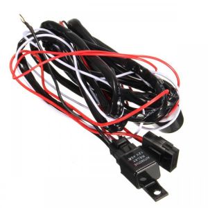 shopping אורות לרכב 2.5M LED Work Light Relay Wire Harness Loom Fuse Switch DC12V 40A for Offroad SUV Truck