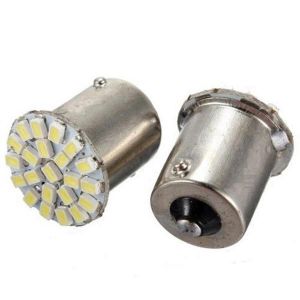 shopping אורות לרכב 1156 BA15S 22SMD Car LED Backup Reverse Tail Light Bulbs Bright White