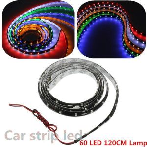 120cm 60 LED Flexible Neon Strip Light Car Van 12V New